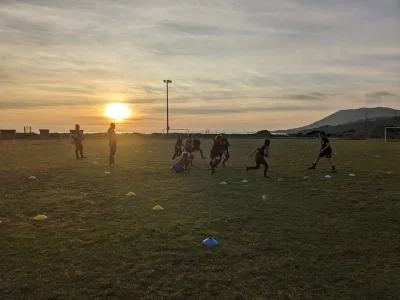 Entraînements de rugby à Olmeto-Propriano