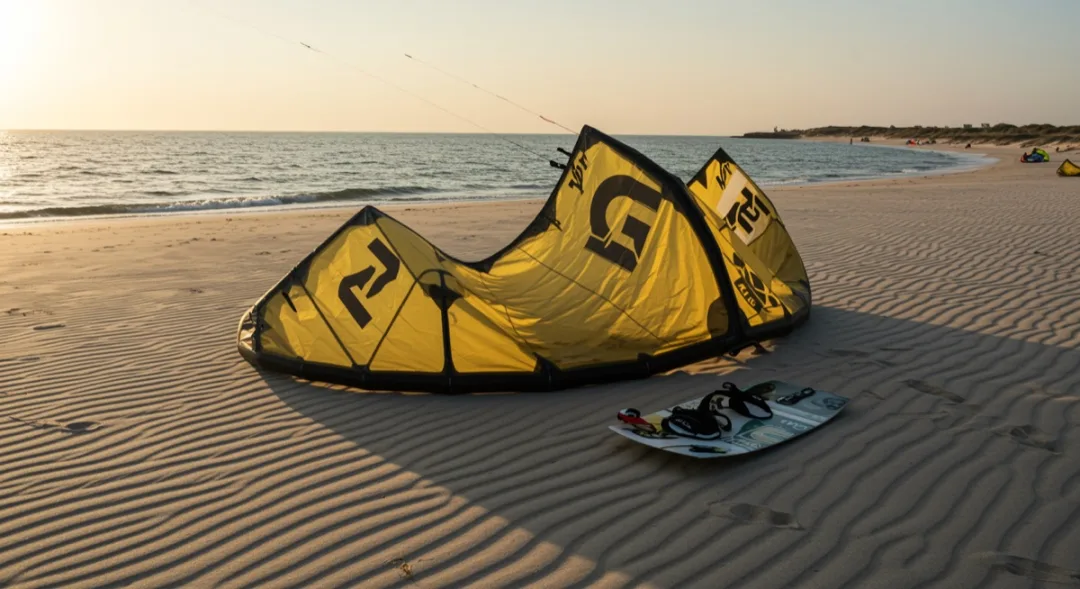 Illustration kitesurf — Kitoo École de Glisse Kite - Paddle - Wingfoil à Saint-Cyprien